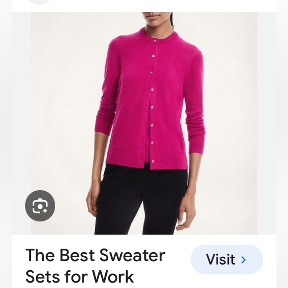 Ann Taylor pink cardigan - Picture 1 of 5